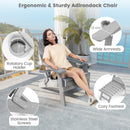 Set of 2 Adirondack Lounge Patio Chairs