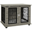 PawHut Dog Crate Furniture, End Table w/ Cushion