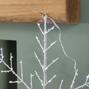 50 x 50cm Light up Metal Christmas Snowflake with 132 Multi-Action White LEDs
