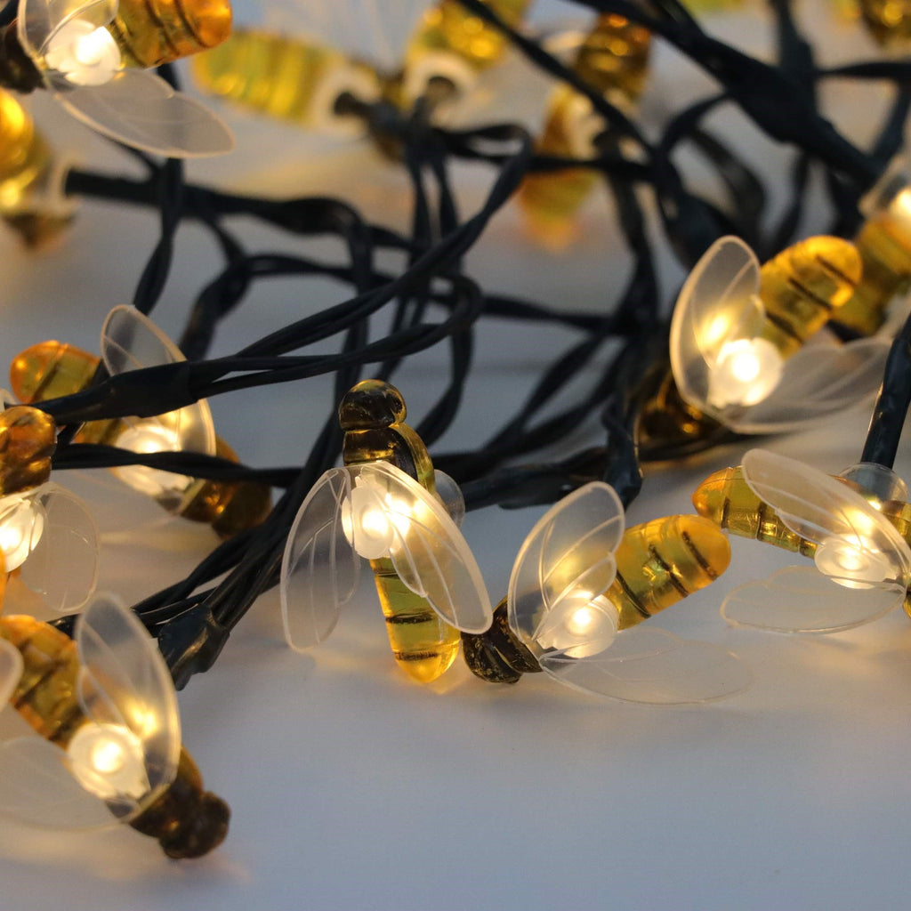 Led Light Bee 50 LED Bee Design Solar String Lights