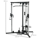 SPORTNOW Home Gym Machine, 15-Position Adjustable Training Workout Station