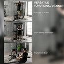 SPORTNOW Home Gym Machine, 15-Position Adjustable Training Workout Station