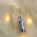 1.2m Battery Operated Light Up Hanging Christmas Snowman Fabric Banner With LEDs