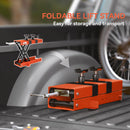 HOMCOM 500 kg Motorcycle Scissor Lift Jack, Steel Motorbike Lifting Stand