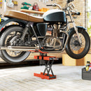 HOMCOM 500 kg Motorcycle Scissor Lift Jack, Steel Motorbike Lifting Stand