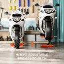 HOMCOM 500 kg Motorcycle Scissor Lift Jack, Steel Motorbike Lifting Stand