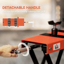 HOMCOM 500 kg Motorcycle Scissor Lift Jack, Steel Motorbike Lifting Stand