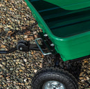 75L Heavy Duty Tipping Garden Dump Truck with 200kg Capacity with Wheels & Pull Handle