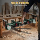 HOMCOM Universal Mitre Saw Stand with Adjustable Rollers and Support Arms
