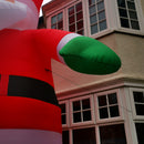 GIANT: 20ft (6m) Light up Christmas Inflatable Santa with Raised Arm & 28 LEDs