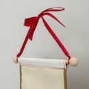 1.2m Battery Operated Light up Hanging Christmas Santa Stop Here Fabric Banner with LEDs