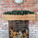 90cm Snow King Fir Christmas Swag Garland with Pine Cones & Snow Tips