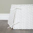47cm x 46cm Samuel Alexander Foldable Faux Rattan Christmas Tree Skirt in White