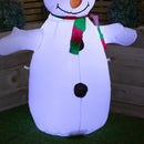 4ft (120cm) Light up Inflatable Christmas Snowman Decoration with White LEDs