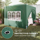 Outsunny 3 X 3(m) UPF50+ Pop Up Gazebo With Sides And Carry Bag