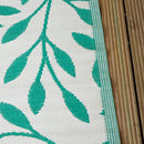 1.5m x 2.1m Green Leaves Large Outdoor Alfresco Patio Rug Mat