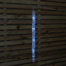 Set of 10 Light up Christmas Smart Icicle Lights with 50 Cool White & Multi-Coloured LEDs