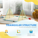 HOMCOM Kids Pink Gymnastic Bar W/ Adjustable Height, Foldable Training Bar