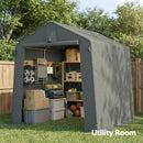 Outsunny 7.5 X 6.2 Ft Outdoor Garden Storage Shed, Waterproof Bike Tent