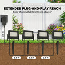 Outsunny 32W LED Floodlights, Outdoor Flood Light With UK Plug, Black