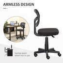 Vinsetto Small Office Chair Without Arms, Ergonomic Swivel Mesh Desk Chair