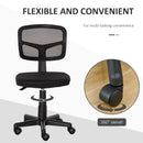 Vinsetto Small Office Chair Without Arms, Ergonomic Swivel Mesh Desk Chair