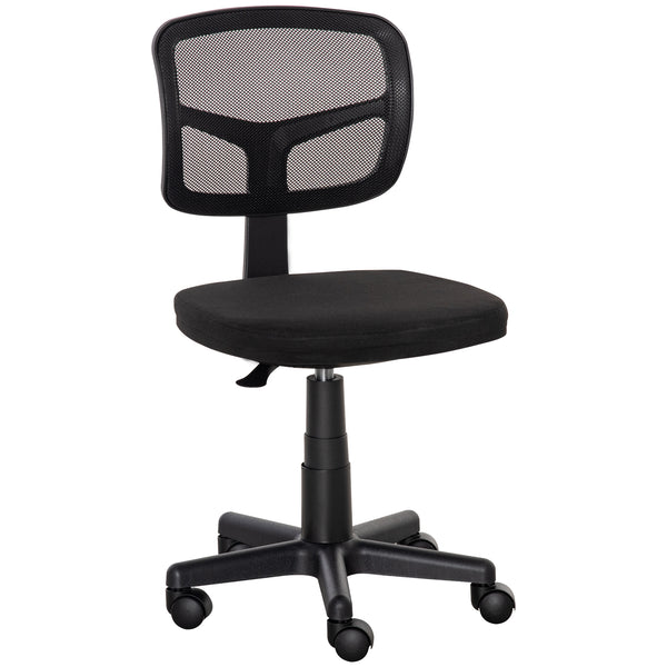 Vinsetto Small Office Chair Without Arms, Ergonomic Swivel Mesh Desk Chair