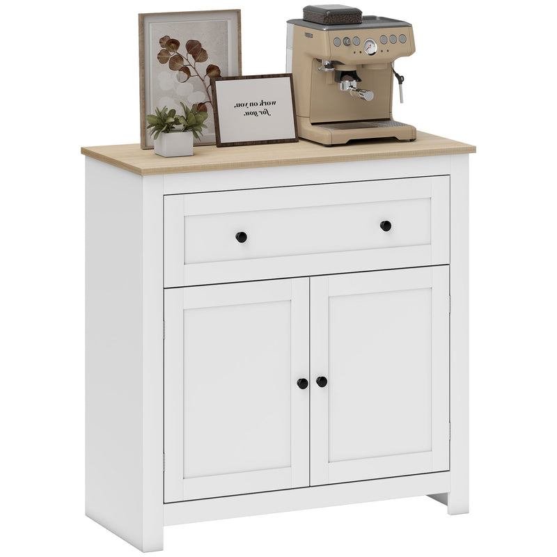 HOMCOM Sideboard Storage Cabinet with Adjustable Shelf, Drawer