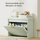 HOMCOM Shoe Storage Bench With Cushion And Flip-Drawer 62x26x47.5cm