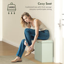 HOMCOM Shoe Storage Bench With Cushion And Flip-Drawer 62x26x47.5cm