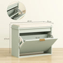 HOMCOM Shoe Storage Bench With Cushion And Flip-Drawer 62x26x47.5cm