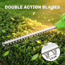 Outsunny 2.6m Corded Extendable Hedge Trimmer with 90 Adjustable Head
