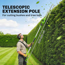 Outsunny 2.6m Corded Extendable Hedge Trimmer with 90 Adjustable Head