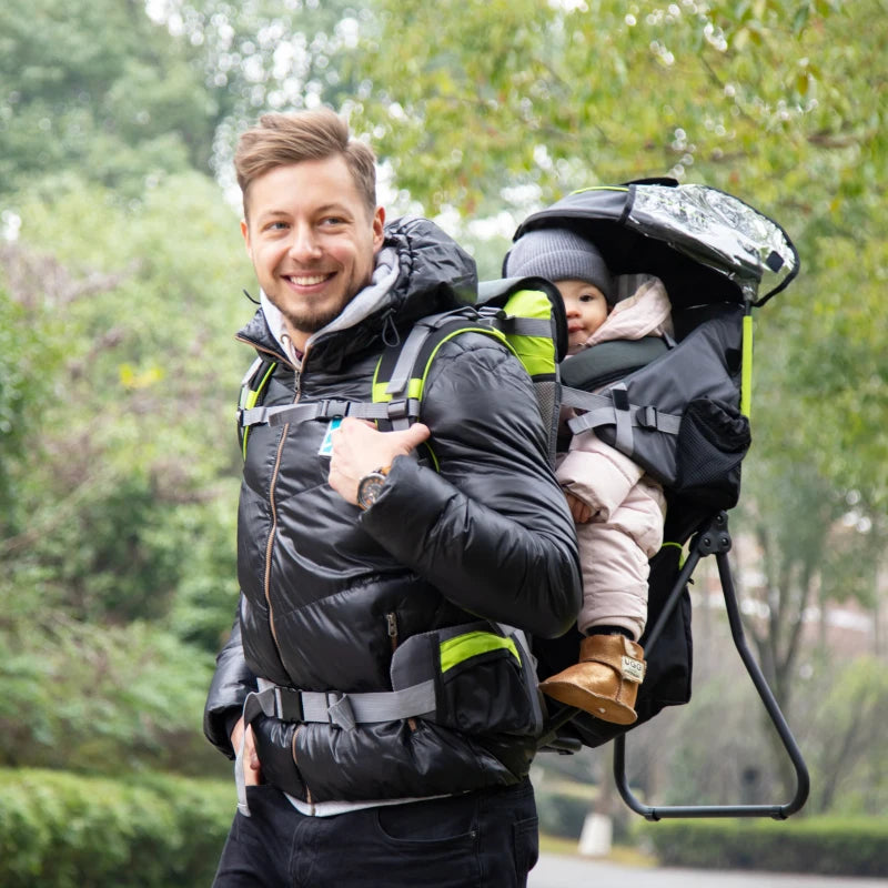 HOMCOM Baby Carrier Backpack - Black