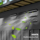 Outsunny 5 X 3.5ft Metal Garden Shed With Effortless Assembly, Dark Grey