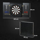SPORTNOW Bristle Dartboard Set with Cabinet, 6 Steel Tip Darts, Dart Board