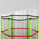 HOMCOM Kids Trampoline Mini Bouncer w/ Enclosure Net for 3-6 Years Green