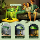 HOMCOM Stained Green Glass Table Lamp, For Bedroom Bedside, Bulb Not Included