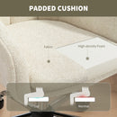 HOMCOM Modern Velvet Office Desk Chair For Bedroom, Living Room