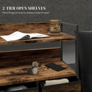 HOMCOM Bedroom Chest of Drawers 7 Drawer Dresser w/ Shelves