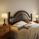 HOMCOM Table Lamps Set Of 2, Modern Bedside Lamps With USB Ports, Black