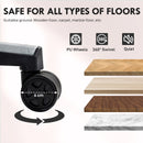 HOMCOM Gamer Computer Chair, Gaming Chair with Swivel Wheels, Pale Pink