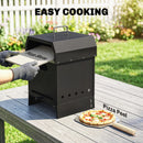 Outsunny 3 in 1 Portable Wood Fired Outdoor Pizza Oven with Handles
