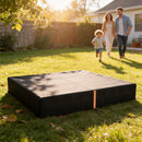 AIYAPLAY Sandbox Cover, Square Sandpit Cover with Drawstring & Elastic Band