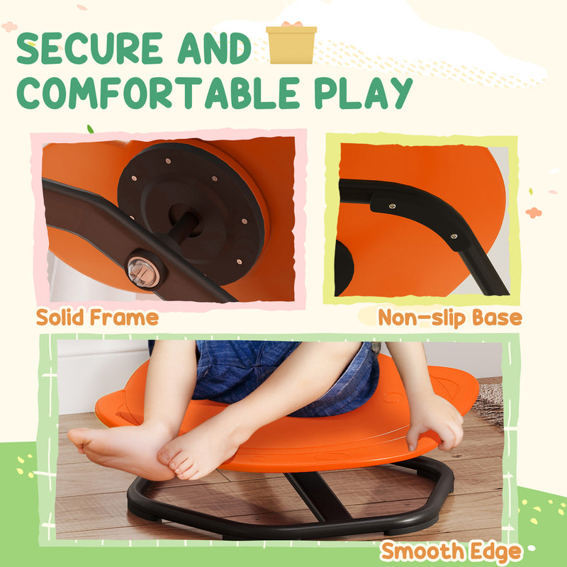 AIYAPLAY Planet-Shaped Kids Swivel Chair, Sensory Spinning Chair