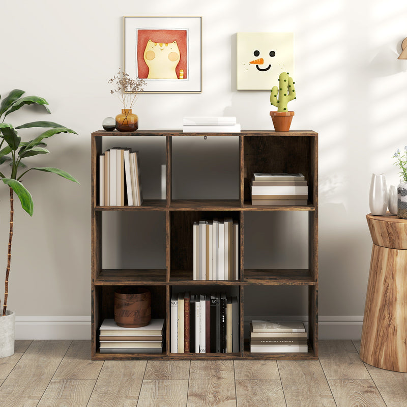 HOMCOM 9 Cube Storage Unit Cabinet Bookcase Display Shelves