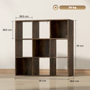 HOMCOM 9 Cube Storage Unit Cabinet Bookcase Display Shelves