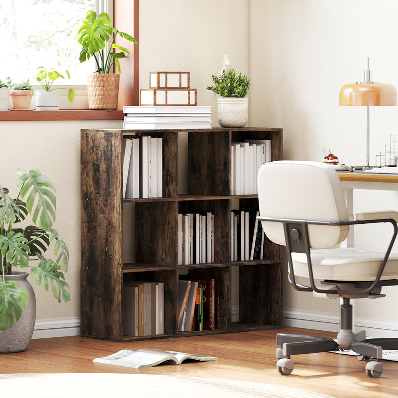 HOMCOM 9 Cube Storage Unit Cabinet Bookcase Display Shelves