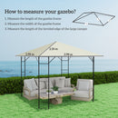 Outsunny 3 X 3(m) Gazebo Canopy Replacement Cover With Drain Holes