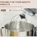 HOMCOM Electric Stand Mixer, 4.5L Food Mixer with Dough Hook, Whisk